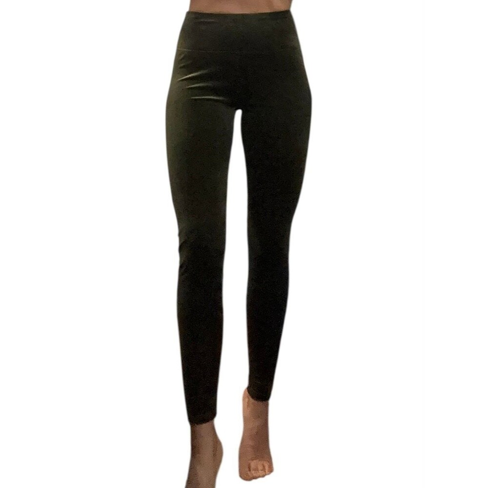 New Kyodan Green velour stretch pants leggings small